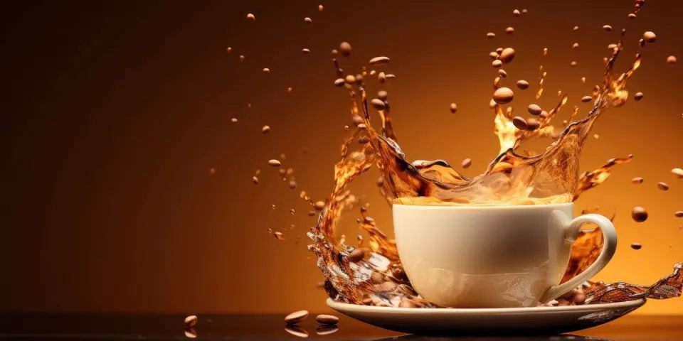 Taza de Thermogen Coffee de Omnilife sobre una mesa